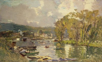 Lungo la Senna a Meudon, c.1893 da Albert Charles Lebourg