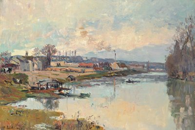 La Senna a Port Marly da Albert Charles Lebourg