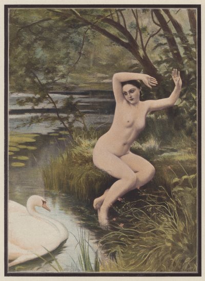 Leda, principessa spartana della mitologia greca da Albert (after) Aublet