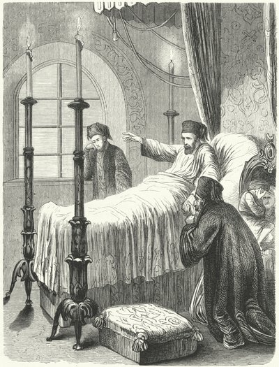 Morte del Sultano ottomano Mahmud II da Albert (after) Kretschmer