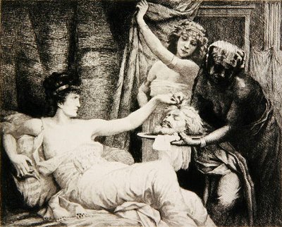 Erodiade c.1878 da Albert Alexander Paul Rouffio