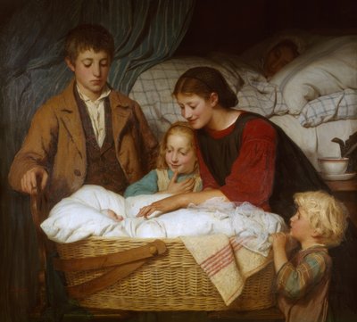Il neonato da Albert Anker