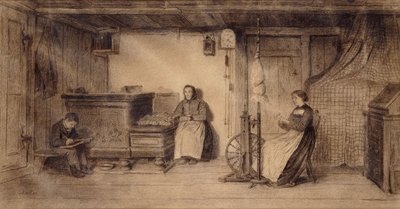 Nel salotto della fattoria da Albert Anker