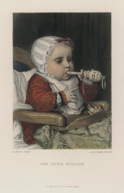 Il piccolo musicista da Albert Anker