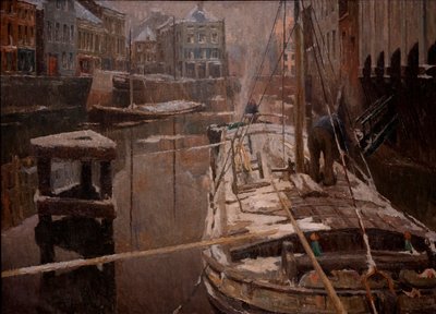 Chiatte nella neve da Albert Baertsoen