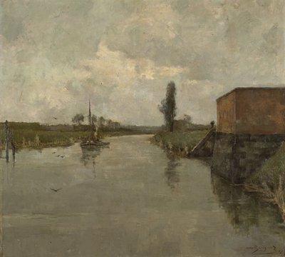 Veduta dei dintorni di Dendermonde da Albert Baertsoen