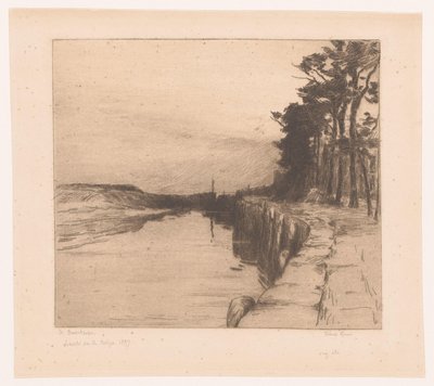 Veduta di un molo da Albert Baertsoen