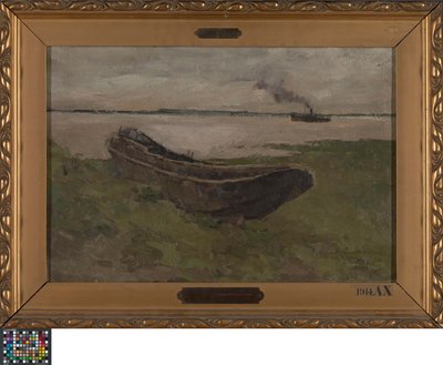 Il fiume Schelda a Doel da Albert Baertsoen