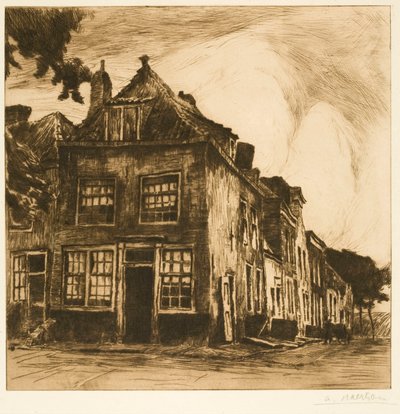 Case della Zelanda (Vecchie case a Middelburg) da Albert Baertsoen