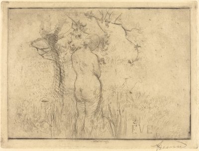 Eva davanti al melo da Albert Besnard