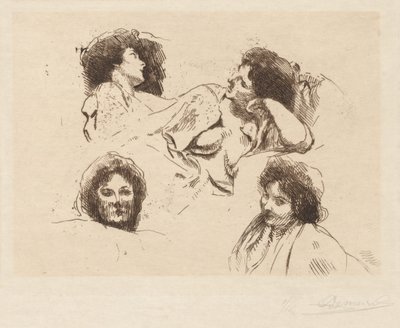 Quattro Teste di Donne: Studio per "L