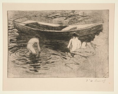 La Baignade à Talloires (Bagno a Talloires) da Albert Besnard