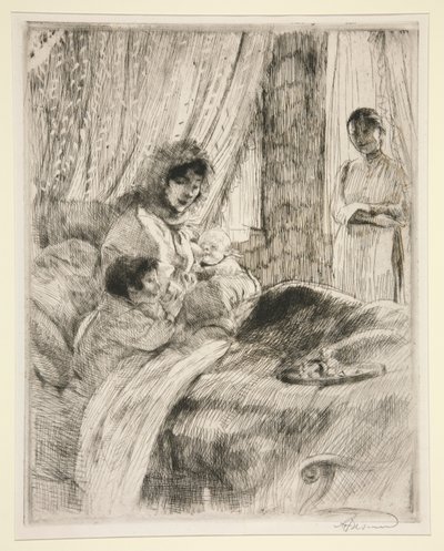 Le Déjeuner (o Maternità felice) da Albert Besnard