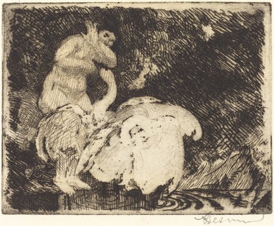 Leda che fa il bagno da Albert Besnard