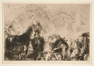 Mercato dei cavalli (Environs d) da Albert Besnard