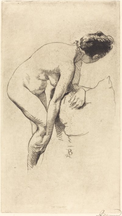 Nudo che Tiene la Gamba da Albert Besnard