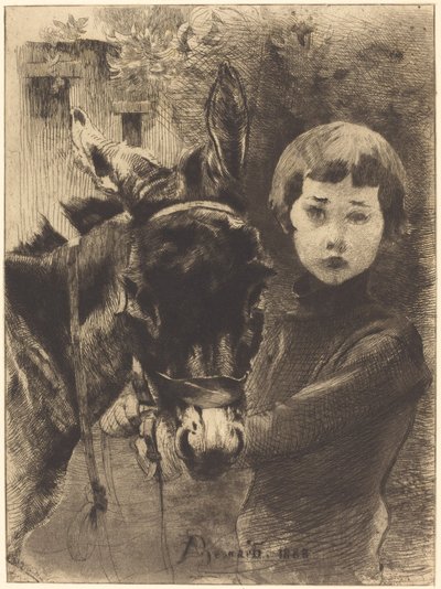 Robert Besnard e il Suo Asino da Albert Besnard