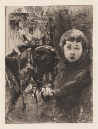 Robert Besnard e il suo asino (Robert Besnard et son âne) da Albert Besnard