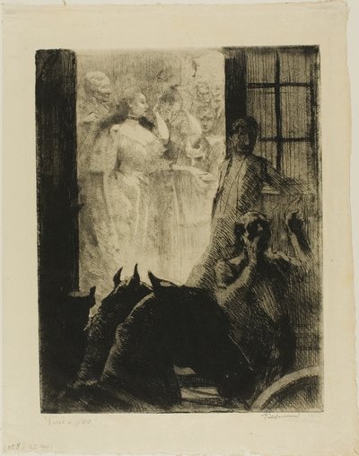 Successo sociale, piatto sette da Donna da Albert Besnard
