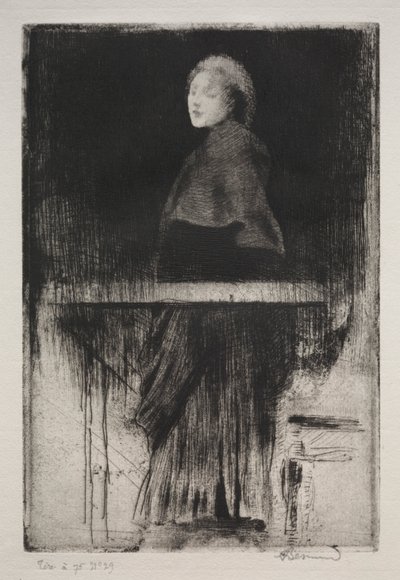 Donna con mantello da Albert Besnard
