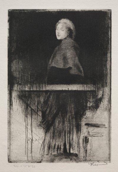 Donna con mantello, 1889 da Paul Albert Besnard