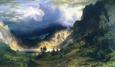 Tempesta nelle Montagne Rocciose - Monte Rosalie da Albert Bierstadt