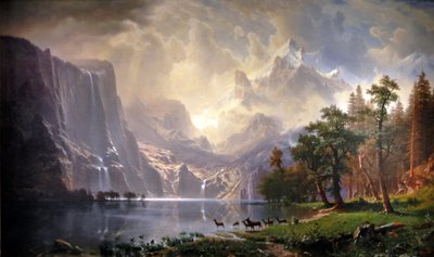 Tra la Sierra Nevada, in California da Albert Bierstadt