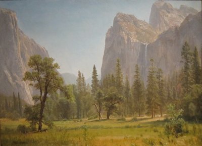 Cascate del Velo Nuziale, Valle dello Yosemite, California da Albert Bierstadt