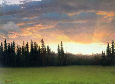 Tramonto in California da Albert Bierstadt