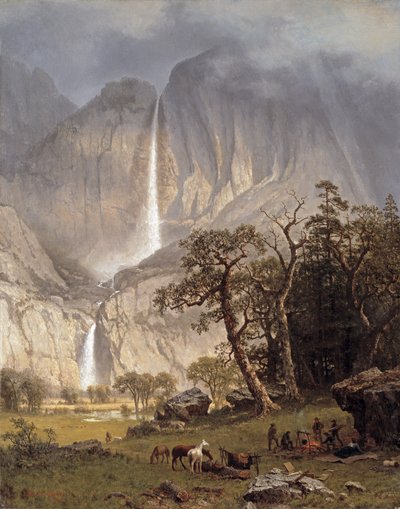 Cho-looke, la cascata di Yosemite, 1864 da Albert Bierstadt