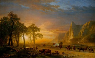 Emigranti che attraversano le pianure da Albert Bierstadt