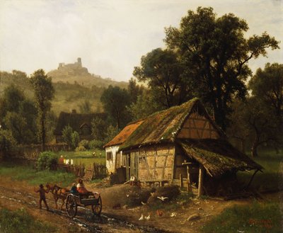 Ai piedi delle colline da Albert Bierstadt