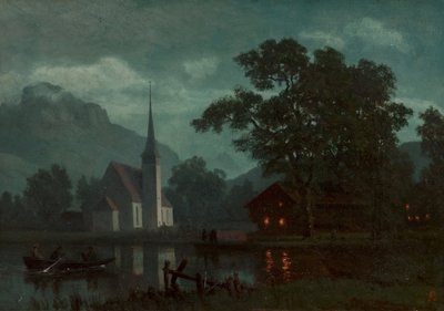 Lago dei Quattro Cantoni, Svizzera da Albert Bierstadt