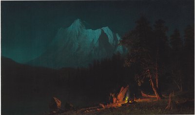 Paesaggio Montuoso al Chiaro di Luna da Albert Bierstadt