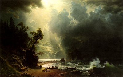 Puget Sound sulla costa del Pacifico da Albert Bierstadt