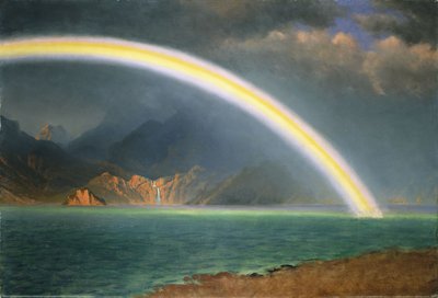 Arcobaleno su Jenny Lake, Wyoming da Albert Bierstadt