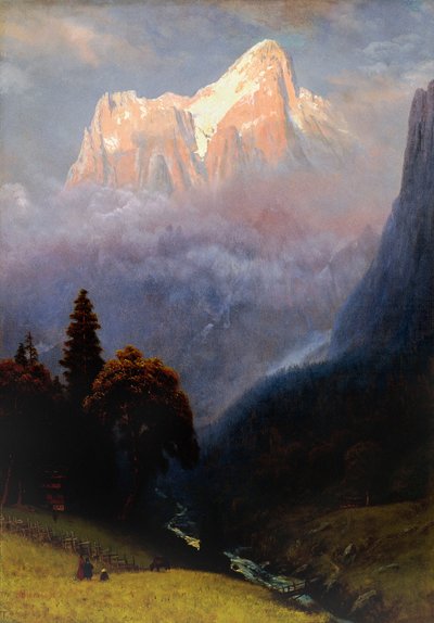 Tempesta tra le Alpi, c.1856 da Albert Bierstadt