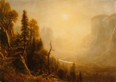 Studio per Yosemite Valley, Glacier Point Trail da Albert Bierstadt