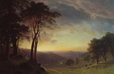La valle del fiume Sacramento da Albert Bierstadt