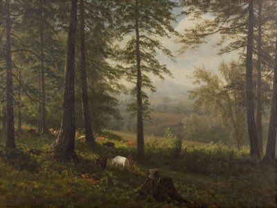 Vista su una radura da Albert Bierstadt