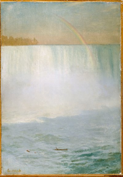 Cascata e arcobaleno, Niagara da Albert Bierstadt