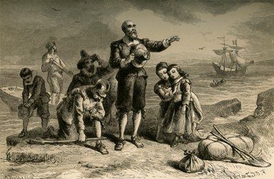 Sbarco dei Pellegrini, 1877 da Albert Bobbett
