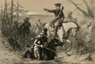 Il maggiore Washington nella sua missione al comandante francese, 1877 da Albert Bobbett