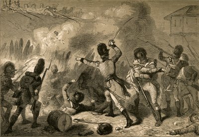 I britannici respinti a Fort Stephenson, 1878 da Albert Bobbett