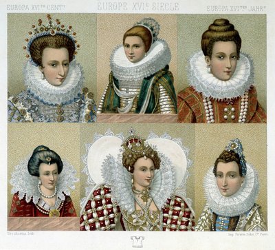 Acconciature in Francia nel XVI secolo (e ritratto di Maria de