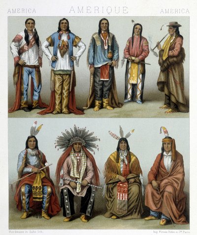 Illustrazione in “Le costume historique” di Racinet da Albert Charles August Racinet