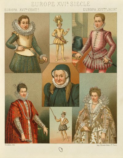 "Le Costume Historique" (The Complete Costume History) di Auguste Racinet, Volume IV da Albert Charles August Racinet