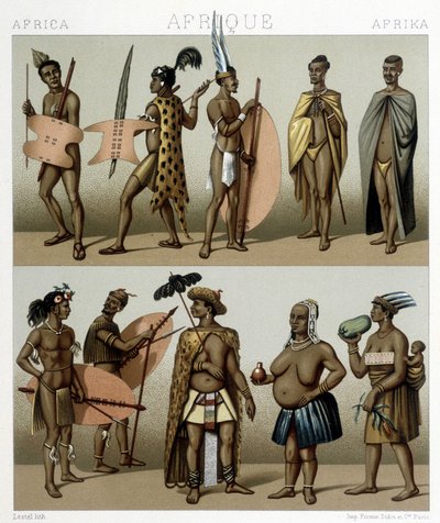 Costume tradizionale della Cafreria (parte meridionale dell