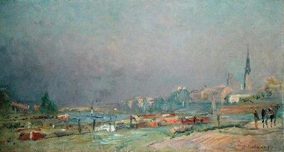 Sulla riva del fiume da Albert Charles Lebourg