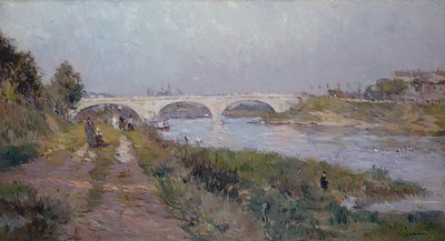 Il ponte sulla Marna a Charenton da Albert Charles Lebourg